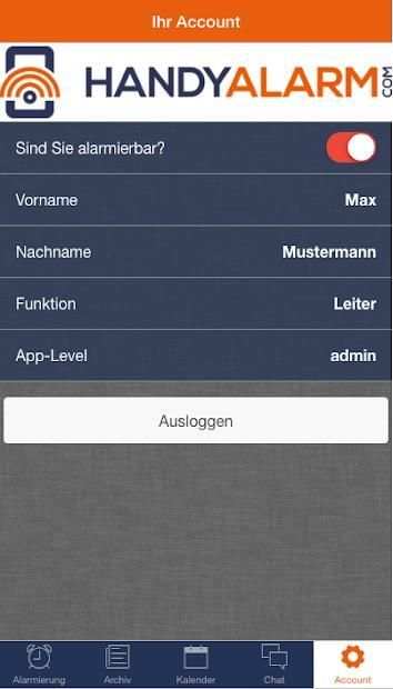 handyalarm.com स्क्रीनशॉट 1