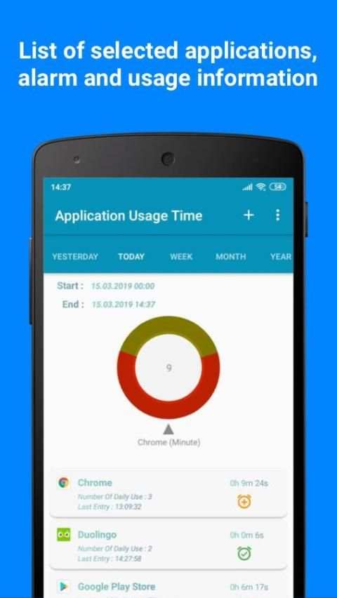 Application Usage Time / Uygulama Kullanım Süresi скриншот 5