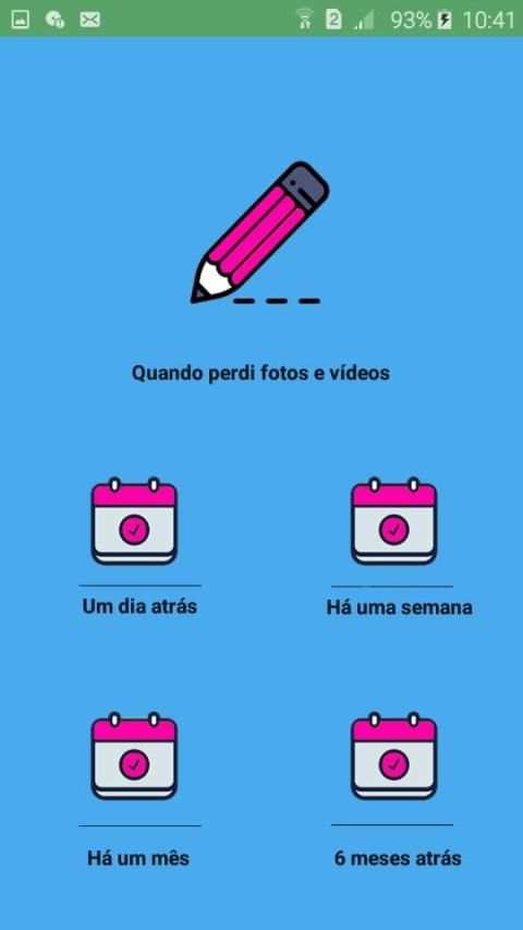 Recuperar imagens e vídeos excluídos: tél & SD screenshot 3
