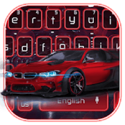 ikon Red Speed Racing Car Keyboard Theme