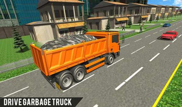 Off-Road Garbage Excavator Sim-City Clean Mission screenshot 3