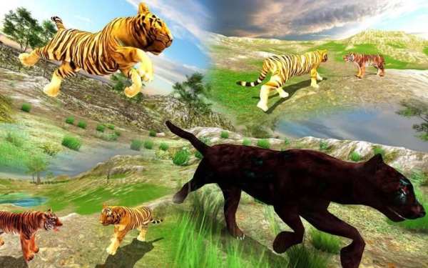 Wild Tiger Simulator 3d animal games स्क्रीनशॉट 17