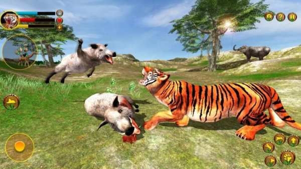 Wild Tiger Simulator 3d animal games स्क्रीनशॉट 3