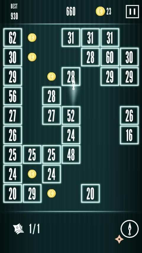 Ninja Brick - Breakout screenshot 2