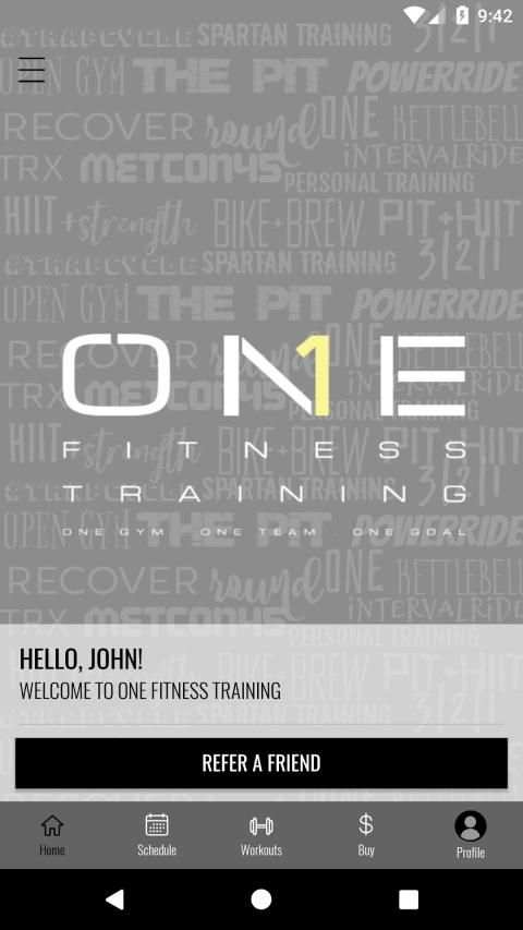 ONE Fitness Training स्क्रीनशॉट 2