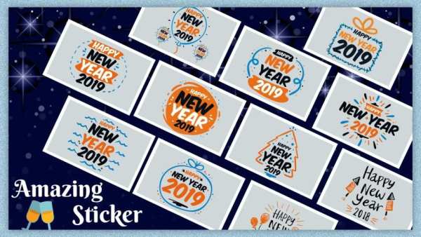 Happy New Year Stickers : WAStickerApps Stickers screenshot 2