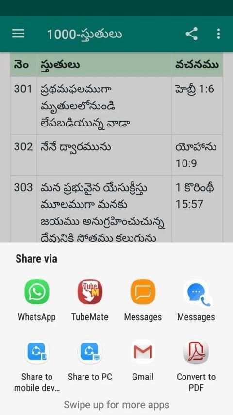 1000 Praises in Telugu screenshot 2