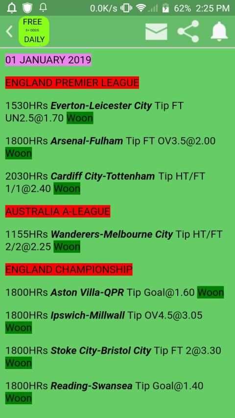 SURE 5+ ODDS DAILY screenshot 3