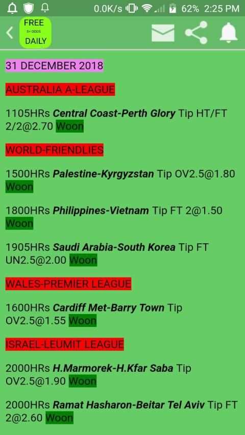 SURE 5+ ODDS DAILY screenshot 2