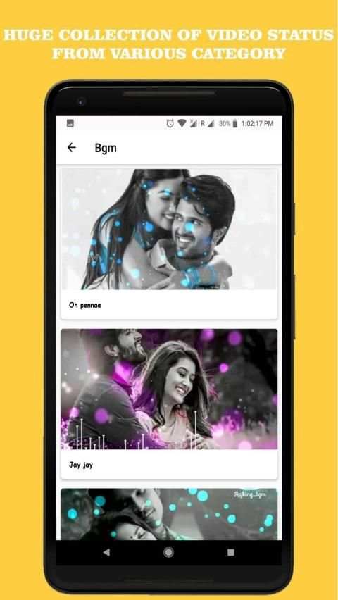 Tamil Love Video Status स्क्रीनशॉट 1