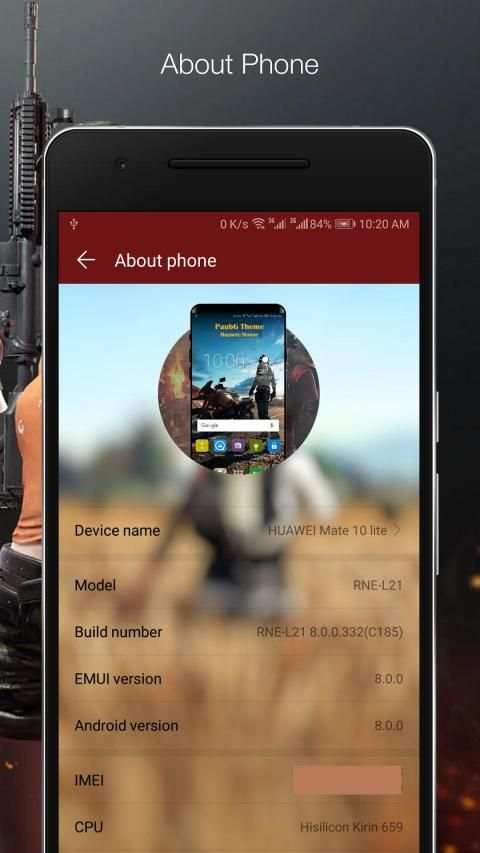 Theme PUBG for Huawei/Honor screenshot 3