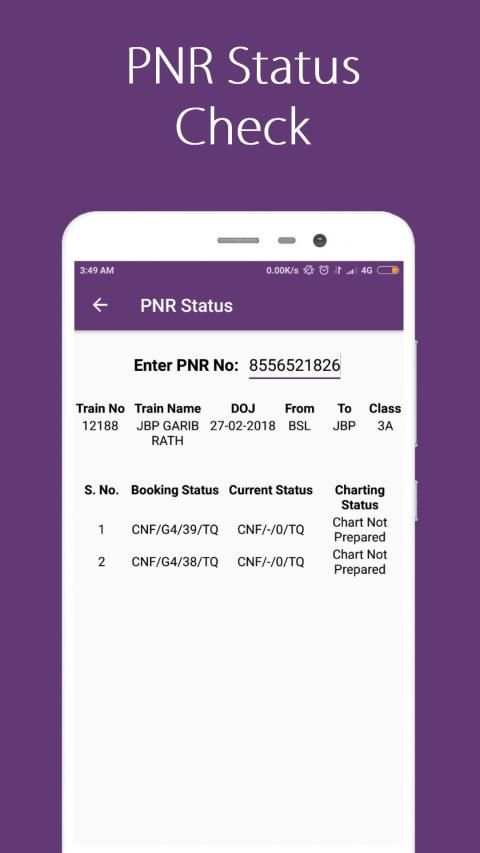 Confirm Ticket Break Journey, Offline Live Status screenshot 3
