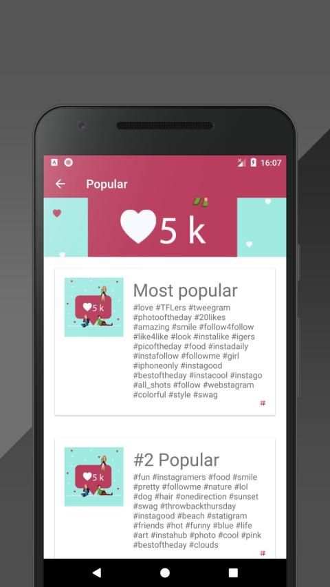 Easy Hashtags - Likes for hashtags for Instagram screenshot 3