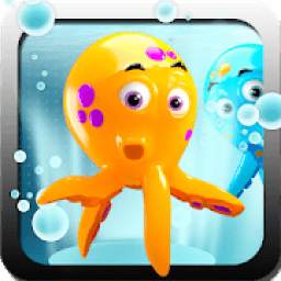 Octopus World: Underwater Challenges Game for kids
