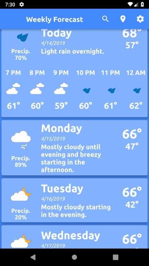 Simply Weather screenshot 3