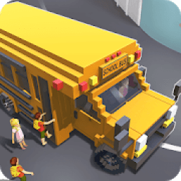 Blocky School Bus Simulator Craft आइकन