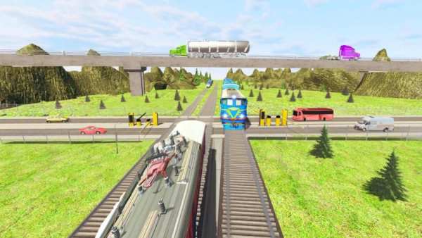 Train Racing Simulator 2019: New Train Games 3D screenshot 3