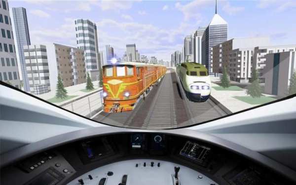 Train Racing Simulator 2019: New Train Games 3D screenshot 8