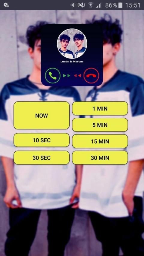 Fake Call Lucas &amp; Marcus आइकन