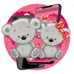 Pink Teddy Bear Lover Theme आइकन