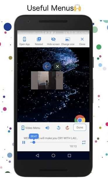 YouTube With App♪ floating video for multitasking screenshot 3