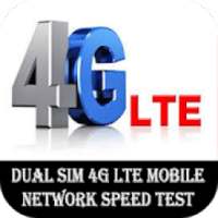 Dual Sim 4g Lte Mobile Network Speed Test