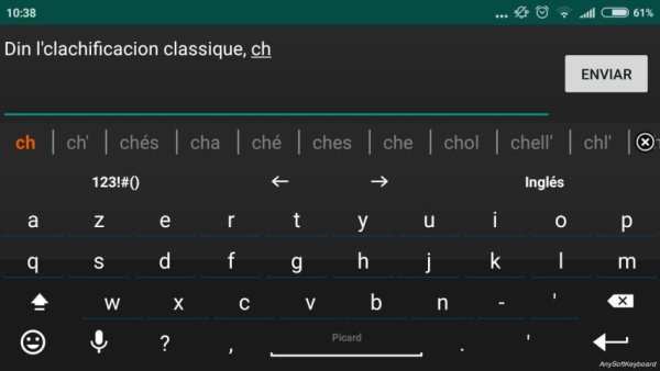 Picard AnySoftKeyboard स्क्रीनशॉट 1