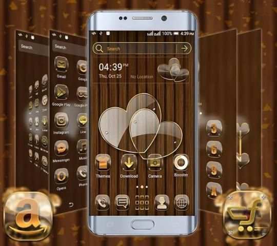 Transparent Heart Launcher Theme स्क्रीनशॉट 1