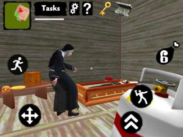 Neighbor Nun. Scary Escape 3D स्क्रीनशॉट 2