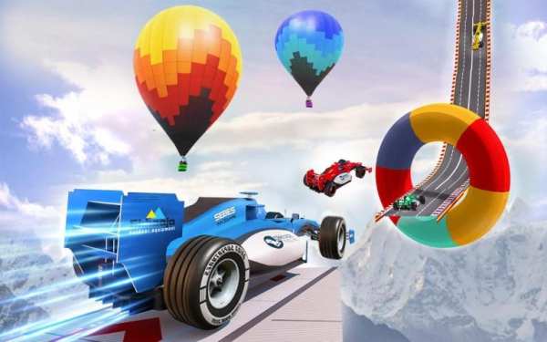 Ramp Formula Car Racing Extreme City GT Car Stunts screenshot 2