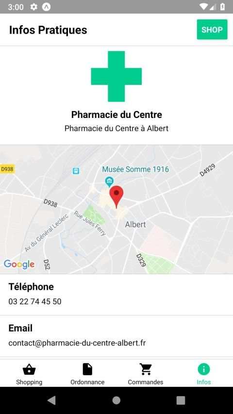 Pharmacie du Centre Albert - Vente de médicaments screenshot 1
