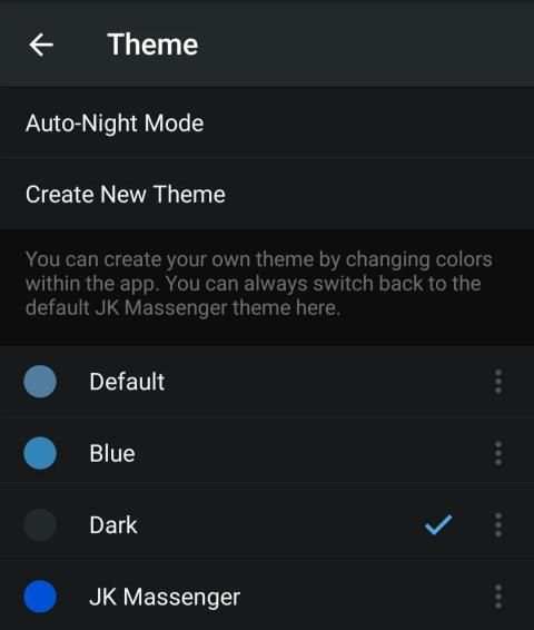 JK Messenger app screenshot 2