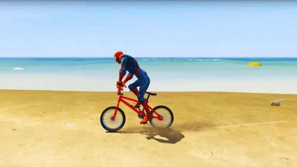 Superhero BMX Stunt Racing: Free Cycle Games screenshot 2