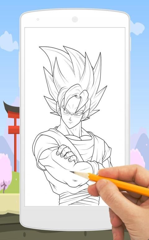 Goku Dragon Ball Z Drawing Drawing by Steeven Shaw | Saatchi Art