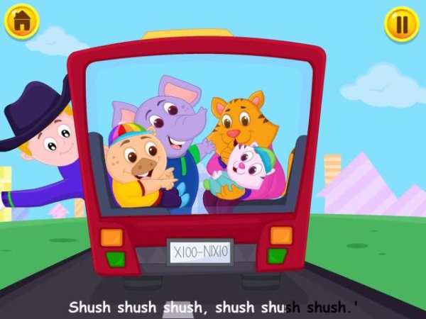 Wheels On The Bus Nursery Rhyme & Song For Toddler screenshot 5