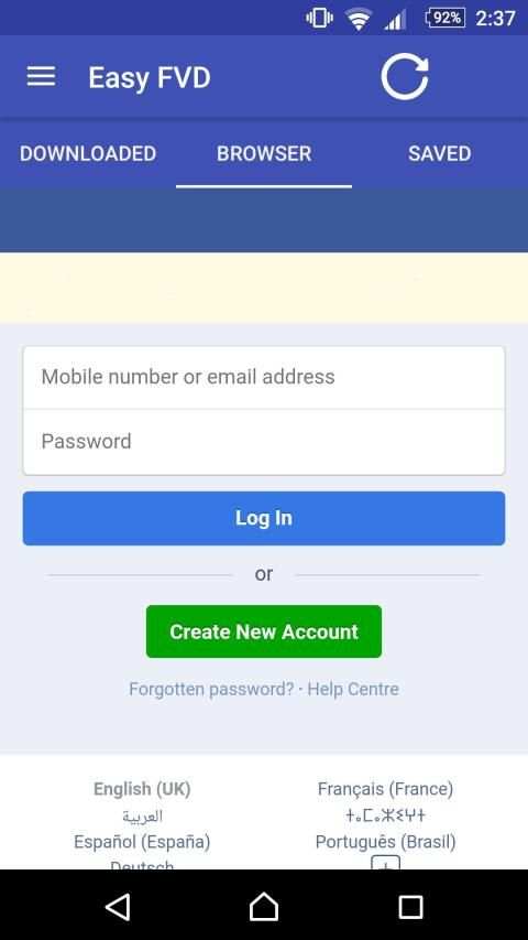 Video Downloader for Facebook screenshot 1