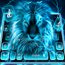 Blue Roaring Lion Keyboard Theme आइकन