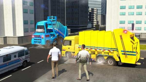 Trash Truck Driving Simulator 2018 screenshot 2