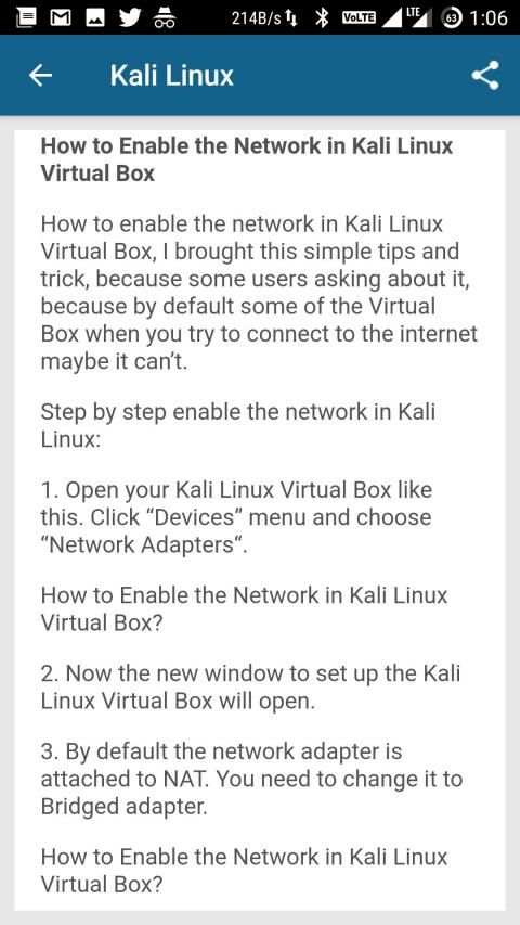 Kali Linux स्क्रीनशॉट 3