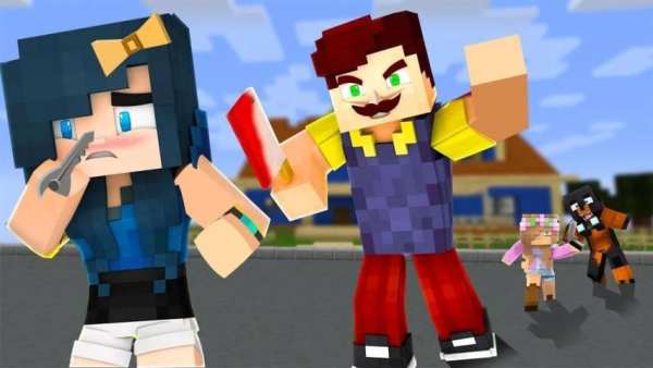 Crazy Neighbour for MCPE स्क्रीनशॉट 3