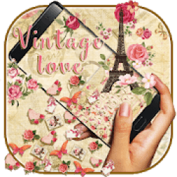 Vintage Love Keyboard Theme आइकन