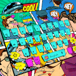 ikon Pop Art Comics Keyboard Theme