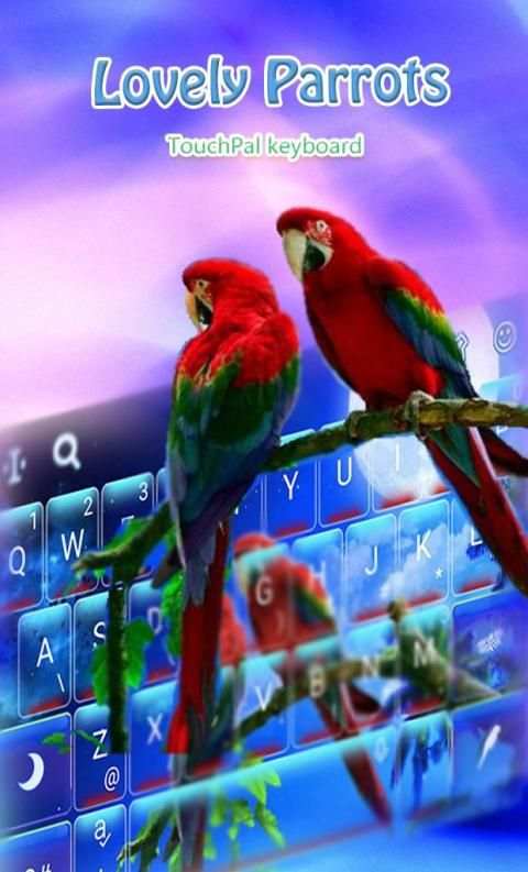 Lovely Parrots Keyboard Theme screenshot 5