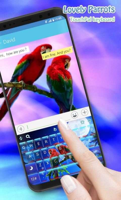 Lovely Parrots Keyboard Theme screenshot 4