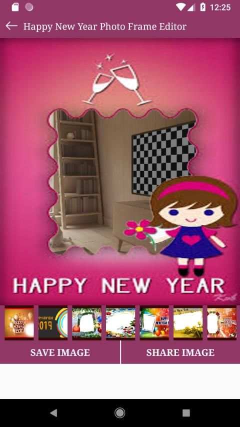 Happy New Year 2019 Photo Frame App Editor screenshot 1