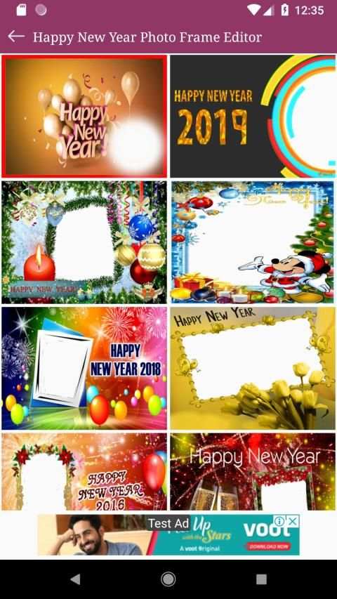 Happy New Year 2019 Photo Frame App Editor screenshot 2