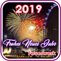 ikon Frohes neues Jahr 2019-Feuerwerk