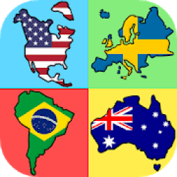Flags of the World Continents - New Geography Quiz आइकन
