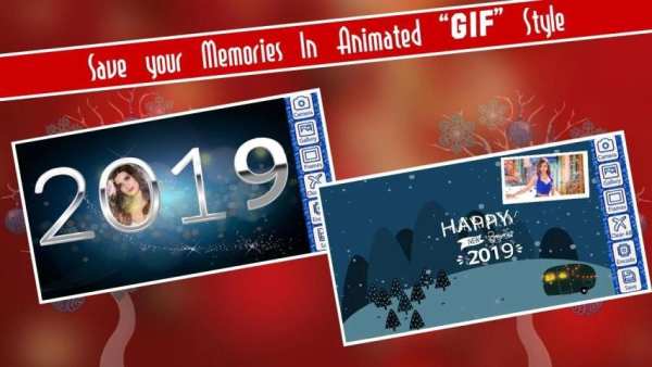 Happy New Year 2019 GIF Photo Frames स्क्रीनशॉट 7