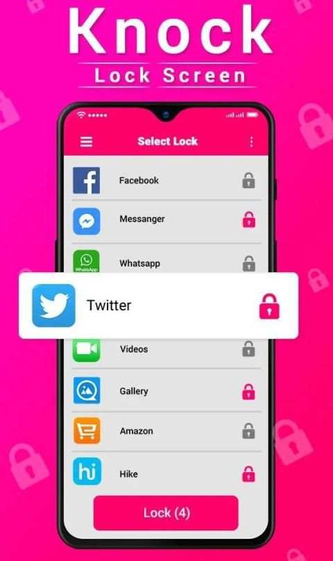 Knock Lock Screen - Lock Screen App screenshot 4